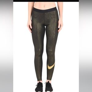 Nike sparkle metallic leggings xs